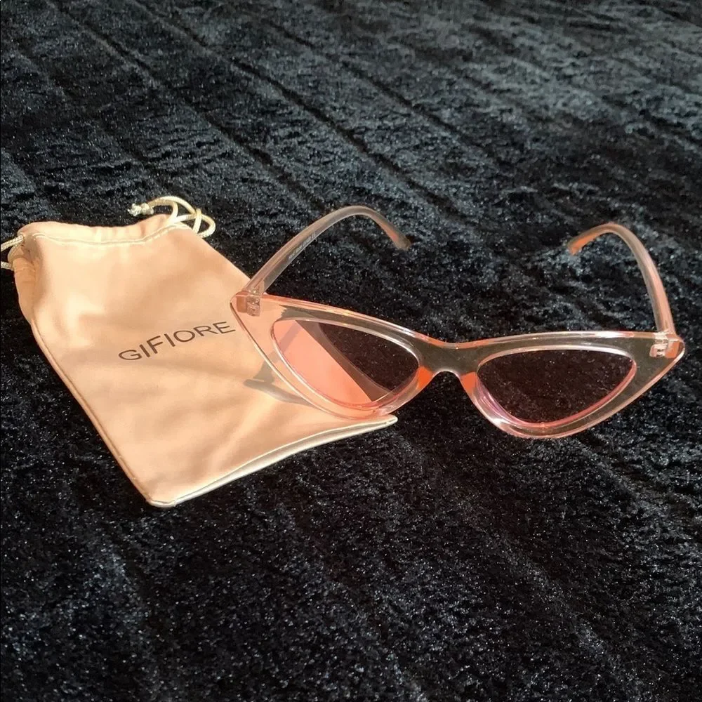 Gifiore Retro Cateye Pink Cat-Eye Sunglasses